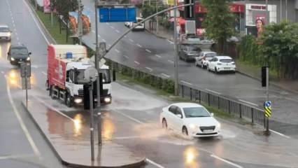 İstanbul'da kuvvetli yağış! 