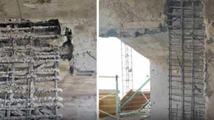 Sıvalar d&ouml;k&uuml;lm&uuml;ş, demirleri g&ouml;z&uuml;k&uuml;yordu! Samandağ&rsquo;daki g&ouml;r&uuml;nt&uuml;leri TOKİ affetmedi