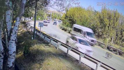 Ankara’da ilginç görüntü! Otomobilin tekerleği böyle çıktı