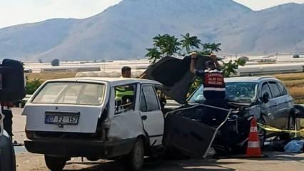 Burdur'da zincirleme kaza: 1 ölü, 3 yaralı