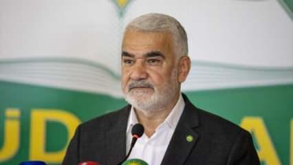 HÜDA PAR Lideri Yapıcıoğlu'ndan Hamas lideri Heniyye için taziye mesajı