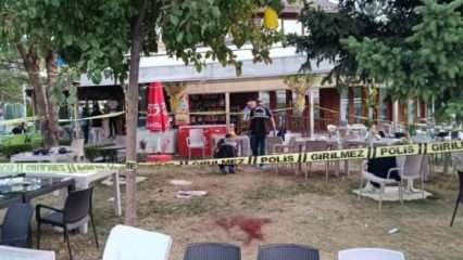 Parktaki kafede tüfekli saldırı: 1 ölü, 1 yaralı!