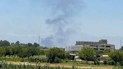 "Suriye'ye hava saldırısı" iddiası, fabrika yangını &ccedil;ıktı