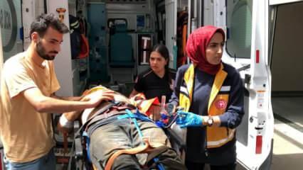 Adıyaman'da korku dolu anlar: İskele çöktü! Yaralılar var
