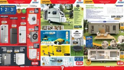 BİM Aktüel 14 Ağustos 2024 Kataloğu Yayınlandı! Çekme karavan, tiny house, deniz scooter, cam silme robotu