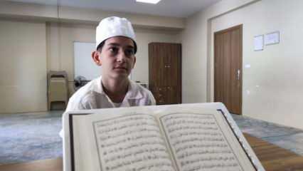 11 yaşındaki Emirhan 4 ayda hafız oldu