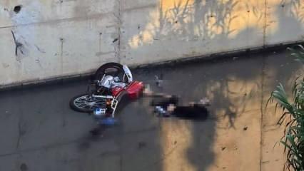 2 arkadaş, motosiklet ile sulama kanalında ölü bulundu