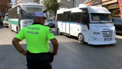 Gereksiz korna kullanan 46 dolmuş ve otobüs şoförüne ceza kesildi
