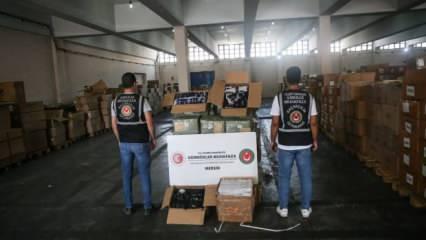 Gümrük Muhafaza ekipleri yaklaşık 730 bin kaçak eşya ele geçirdi