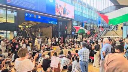 İsrail'in Filistin'e yönelik saldırıları Cenevre'de protesto edildi