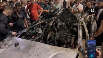 Katil İsrail Batı Şeria'da bir aracı bombaladı: 2 Filistinli şehit oldu!