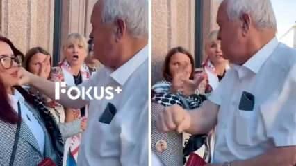 Norveç'te Filistinlilere destek eyleminde skandal olay! Kadınlara yumrukla saldırdı...