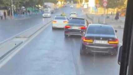 Sancaktepe’de düğün konvoyu terörü! Trafiği tehlikeye attı