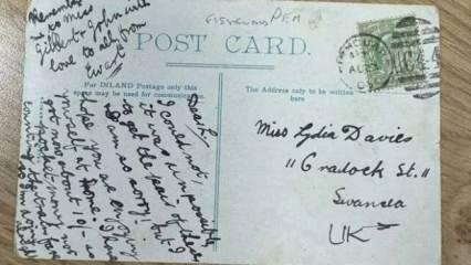 1903'de gönderilen kartpostal 121 yıl sonra adrese ulaştı