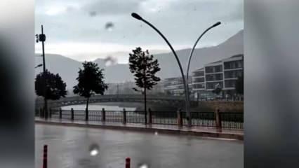 9 günlük suyu kalan Amasya'ya bardaktan boşalırcasına rahmet yağdı
