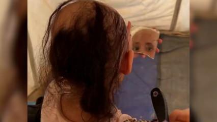 Gazze'deki küçük kız yürekleri dağladı. Sebebi bitmeyen travma!