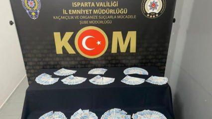 Isparta’da 37 bin lira sahte para ele geçirildi