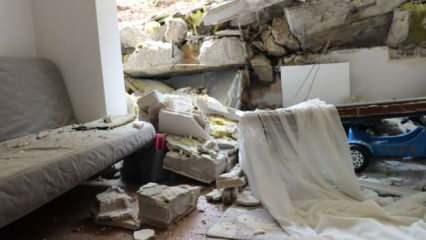 İstinat duvarı çöktü, 48 daireli bina boşaltıldı