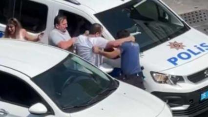 İzmir'de polise yumruklu saldırı! Ekip arabasının aynasını kırdı, hakaretler yağdırdı