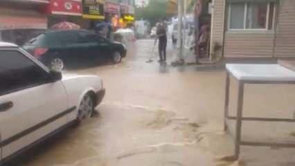 Mersin’de sağanak etkili oldu