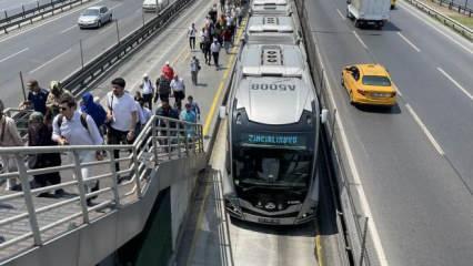 Metrobüs hattında bazı duraklar hizmet veremeyecek