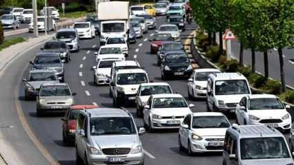 Trafiğe temmuzda 276 bin 615 taşıtın kaydı yapıldı