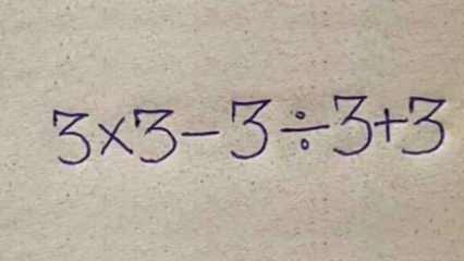 Zihninizi sarsacak matematik bulmacası: Cevabı bulabilecek misiniz?