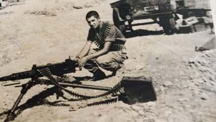 Barış Harekatı'nda kullandığı silahı yeniden bulup fotoğraf çektirdi