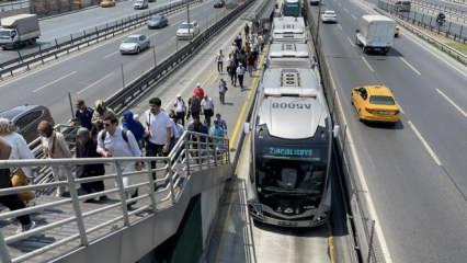 Beşyol metrobüs durağı hizmete kapatılacak