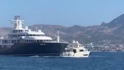 Bodrum Yalıkavak’ta milyonluk kaza: Mega yat, motor yata çarptı