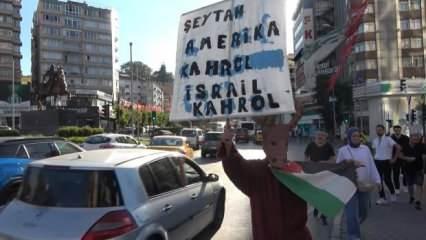 Hayvan kostümleriyle İsrail ve Amerika'yı Bursa sokaklarında protesto etti 