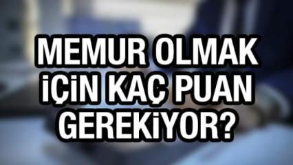 KPSS lisans memur alımı puanları kaç 2024? Memur olmak için kaç puan gerekiyor?