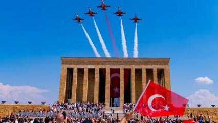 Türk Yıldızları Anıtkabir semalarında