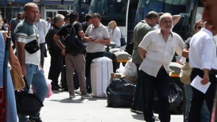 Büyük İstanbul Otogarı’nda okul öncesi dönüş yoğunluğu