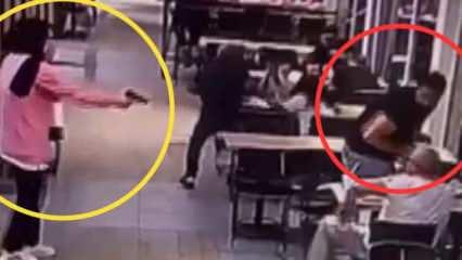 Kafede oturan adama kurşun yağdıran kadın tutuklandı