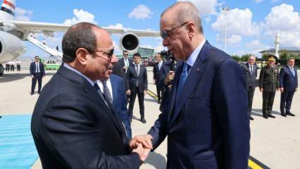 Mısır Cumhurbaşkanı Abdulfettah es- Sisi 12 yıl sonra Türkiye'de