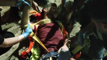 24 metrelik kuyuya d&uuml;şen iş&ccedil;i &ouml;l&uuml;mle burun buruna geldi!