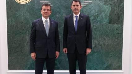 Bakan Kurum, İBB Başkanı Ekrem İmamoğlu'nu kabul etti!