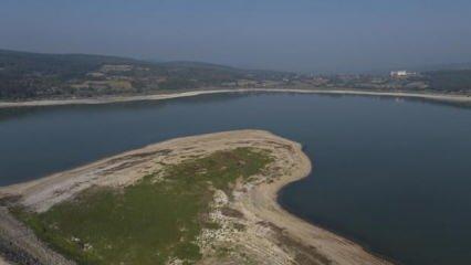 Bolu'daki Gölköy baraj gölünde su seviyesi yüzde 30'un altına düştü