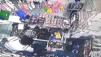 Giyim mağazasında gözüne kestirdiği parayı çalan hırsız kameralara yakalandı