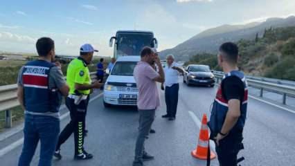 Jandarma, zorla otobüsten indirilen kadına "Hızır" gibi yetişti