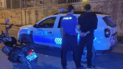 Motosiklet çalacaktı, karşısında polisi buldu