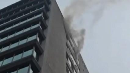 Şişli'de 10 katlı binada yangın