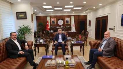 Bakan Işıkhan, Memur-Sen Genel Başkanı Yalçın'ı kabul etti