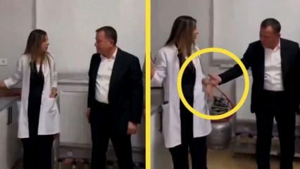 CHP'li Başkan Ali Doğan'ın kadın çalışanın elini cebinden çıkarması gündem oldu