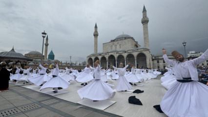 Uluslararası Konya Mistik Müzik Festivali: Açılışı 99 semazen yaptı