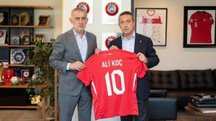 Ali Koç, TFF Başkanı İbrahim Hacıosmanoğlu'nu ziyaret etti