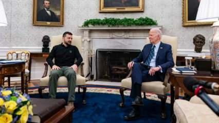  Biden ve Zelenskiy, Beyaz Saray'da bir araya geldi