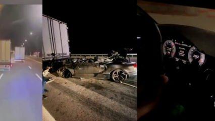 Hız göstergesi 302 Km'ye dayandı sonrası ölüm! O anlar kamerada