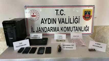 Aydın'da otomobilde el bombası ele geçirildi!